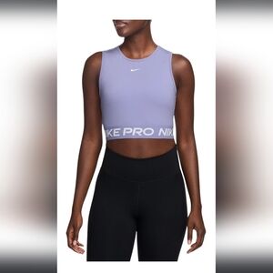 Brand New Nike Dri-fit Cropped Tank Top Size Women's M Sku FZ3615-533